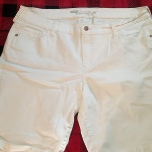 Old Navy White Bermuda Shorts